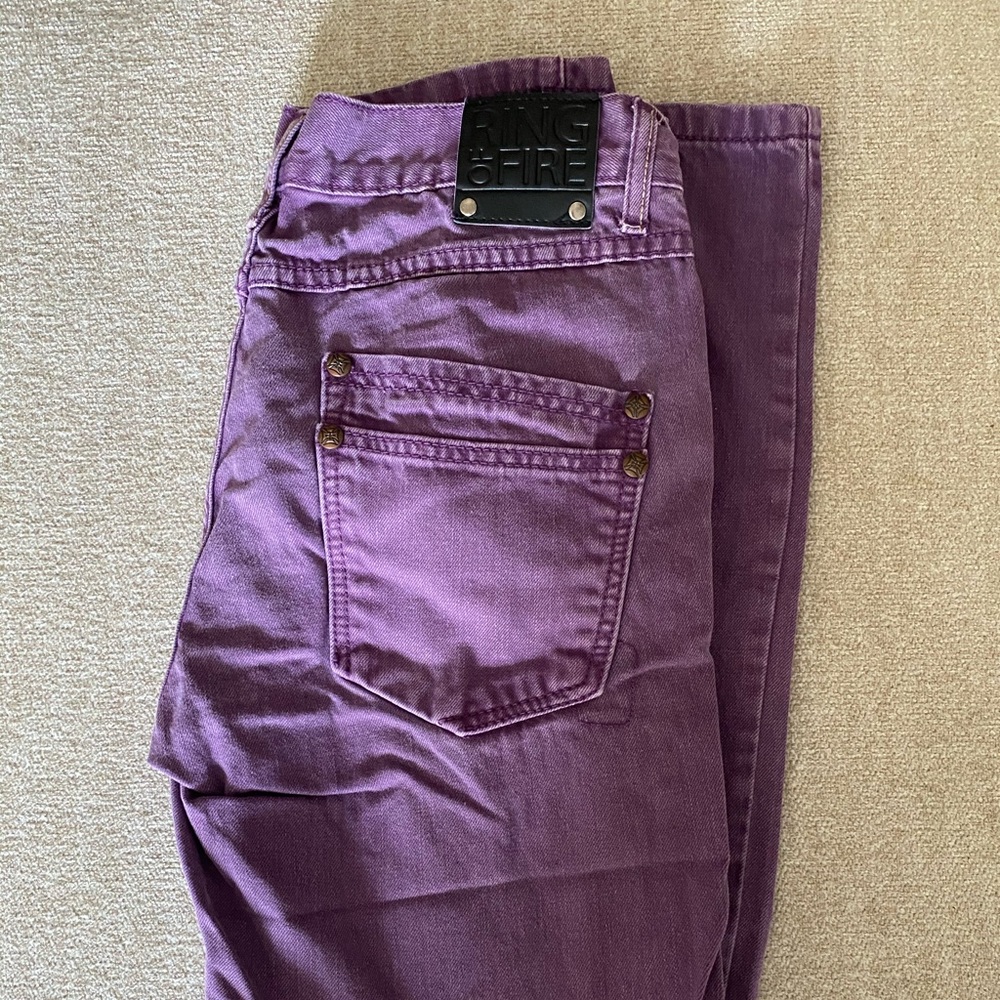 Purple Ring of Fire Jeans